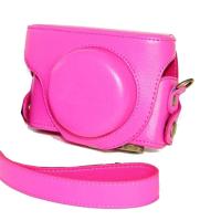 登品for 徕卡D-LUX6 D5 D4专用相机包 莱卡D-LUX5皮套 保护套 可拆型 LUX6多彩荔枝纹包 玫红色