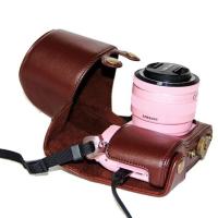 登品for 三星NX2000微单专用相机包 摄影包 时尚 NX2000相机保护套 可拆 NX2000皮套 直充版 咖啡色
