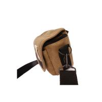 登品 微单相机包 三星Nxmini NX3000索尼NEX5T A6000奥林巴斯EPL6单肩包 帆布长焦包 军绿色