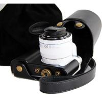 登品 微单三星NX3000专用皮套 NX3000相机套 直充版 NX3000相机包 可拆型 NX3000充电款有袋 黑色