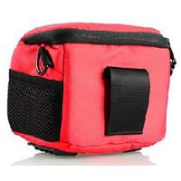登品 微单相机包 带防雨罩 索尼NEX5T NEX6 A5000 A6000 NEX5N等单肩包 手提 斜挎 腰包 红色