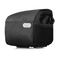 登品 微单相机包 带防雨罩 索尼NEX5T NEX6 A5000 A6000 NEX5N等单肩包 手提 斜挎 腰包 黑色