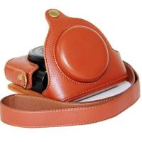 登品 索尼RX100 III M3相机包 RX100III专用相机保护套 索尼RX100 3代皮套 可拆型 荔枝纹 棕色