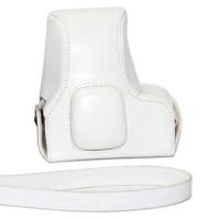 登品 for 奥林巴斯EPL6相机包 配17定焦或14-42镜头EPM2专用包E-PL5皮套 可拆型 EPL6油皮 白色