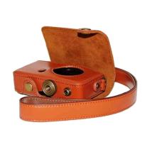 登品 for casio卡西欧ex-zr50保护套 ex-ZR50相机包 可拆型 卡西欧ex-zr50皮套(棕色)