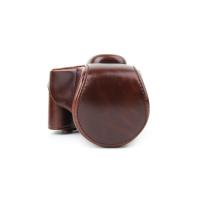 登品 Canon佳能SX60皮套 SX60相机包 SX60可拆型 摄影包 SX60皮套油皮B (咖啡)