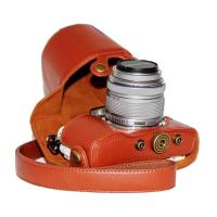 登品 for 奥林巴斯olympus E-PL7皮套 相机包 EPL7专用微单摄影包 荔枝纹皮套Y (棕色)