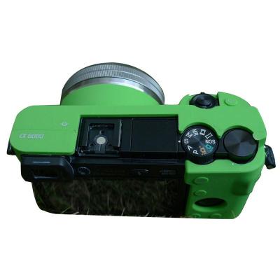 登品 for索尼微单ILCE-6000L硅胶套 适用16-50镜头 索尼A6000皮套 ILCE-6000L相机套 绿色