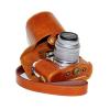 登品 for 奥林巴斯EPL7皮套 EPL7相机包 E-PL7相机套 皮包 EPL7专用微单摄影包 EPL7油皮(棕色)