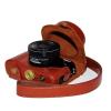 登品 for 尼康 V3相机包 适配10-30mm镜头 可拆型 V3相机套 微单摄影包 荔枝纹皮套Y (棕色)