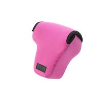 登品 for奥林巴斯EM-1相机包 适配(12-40镜头) (12-50）奥林巴斯OMD EM1 EM5炫彩内胆包 玫红