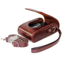 登品 for V-LUX30 徕卡C LF1 XQ1 S11相机包 Leica-C 徕卡V-LUX30/40皮套(咖啡)