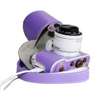 登品 for 三星NX3000 微单相机包 皮套 NX3000充电款 可拆型 三星NX3000保护套 (紫色)