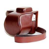 登品 for 三星NX3000 微单相机包 皮套 NX3000充电款 可拆型 三星NX3000保护套 (咖啡)