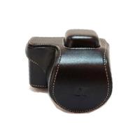 登品 for 索尼NEX-5RL 5TL微单相机包(16-50镜头)索尼NEX-5RL皮套 索尼NEX5T油皮M(黑色)