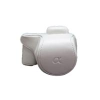 登品 for 索尼NEX-5RL 5TL微单相机包(16-50镜头)索尼NEX-5RL皮套 索尼NEX5T油皮M(白色)