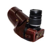 登品for 佳能EOS-760D 760D 相机包 保护套 760d相机套 佳能canon760d油皮皮套Y（咖啡）