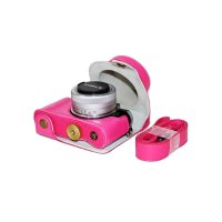 登品for 松下GF7短焦相机包 防震保护套 GF7微单摄影包 相机套 GF7(12-32)定焦皮套 (红色)