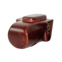 登品for 尼康P900s相机包 防震保护套 p900s长焦摄影包 相机套 尼康COOLPIX P900s皮套(咖啡)