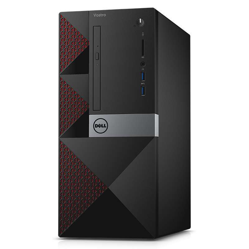 戴尔(DELL)Vostro 3668-R1308 英特尔® 酷睿™ i3台式机19.5英寸显示器I3-7100 4GB 1TB 无光驱 集显)