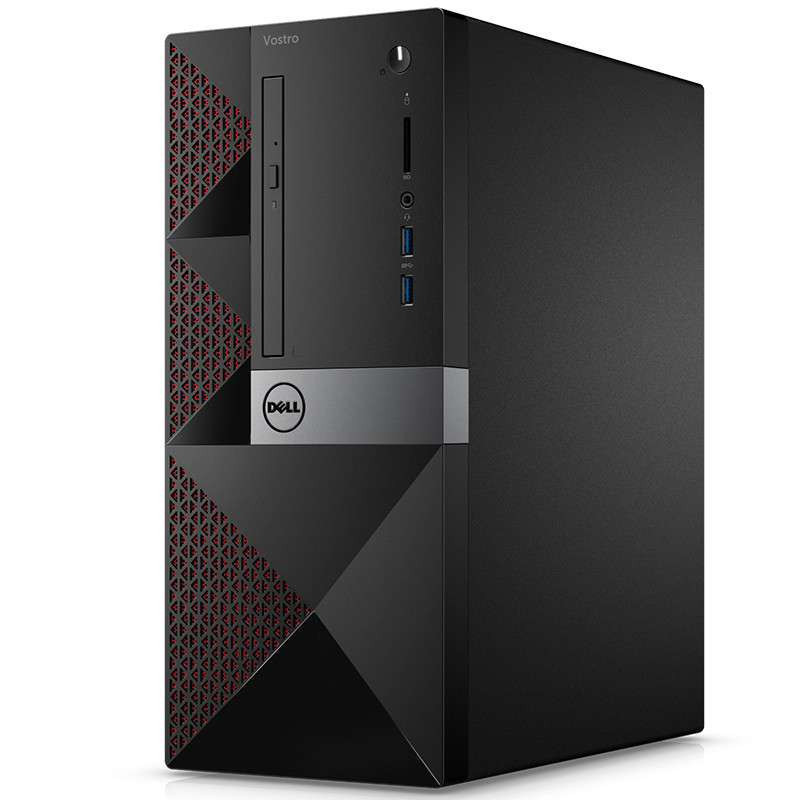 戴尔(DELL)Vostro 3668-R1308 英特尔® 酷睿™ i3台式机19.5英寸显示器I3-7100 4GB 1TB 无光驱 集显)