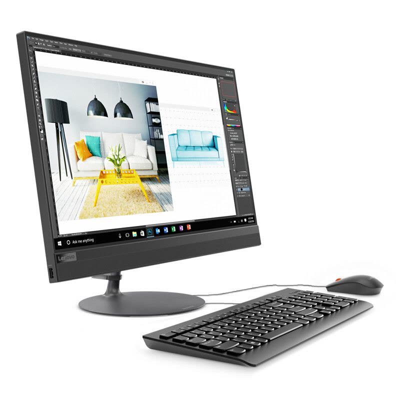 联想(Lenovo)AIO520-22 21.5英寸一体机(G3930T 4GB 1TB 集显 无光驱 Win10)黑色图片