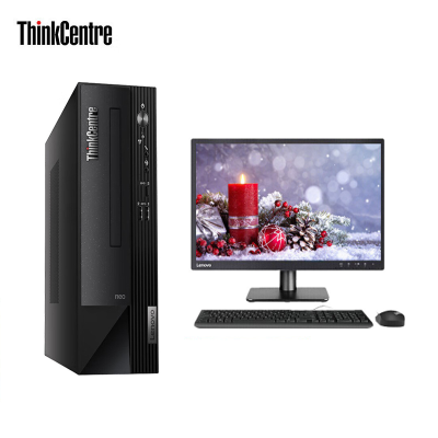 联想(Lenovo)ThinkCentre neo S500+21.5英寸显示器台式电脑整机 I3-13100 8G 512G W11 官方标配