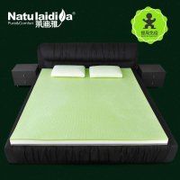 莱迪雅8cm厚天然乳胶竹炭负离子床垫 折叠双人席梦思床褥子