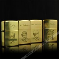 正版zippo打火机芝宝珍藏系列96年年度大套四将军 版礼盒套装
