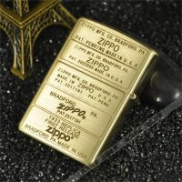打火机zippo正版芝宝正品日版 纪念纯铜双面五代底部标志BM-SB