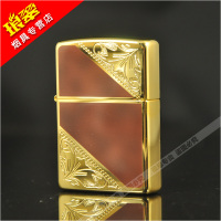 zippo打火机正版日版纯铜棕色流金岁月原装正品zppo男士 刻字