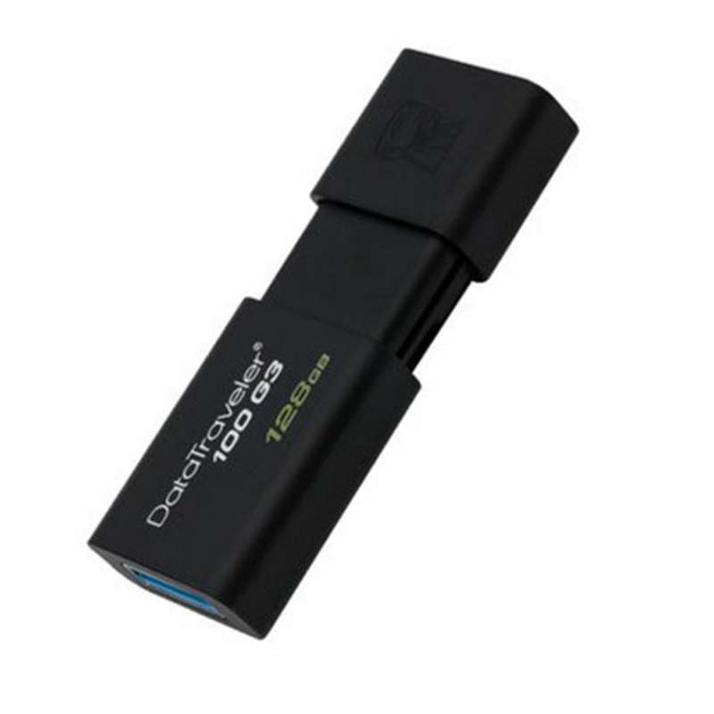 [免邮]金士顿(Kingston) DT100G3 128GB优盘 USB3.0黑色U盘