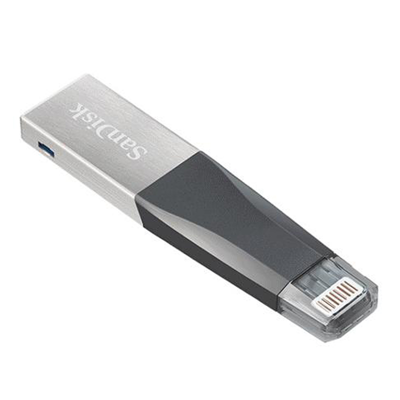 [免邮]闪迪(SanDisk)欣享 USB3.0 64GB苹果手机U盘 MFI认证 iPhone 电脑双接口两用优盘蓝色