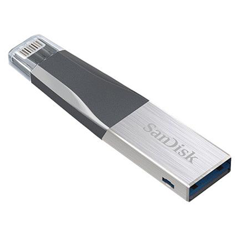 [免邮]闪迪(SanDisk)欣享 USB3.0 64GB苹果手机U盘 MFI认证 iPhone 电脑双接口两用优盘蓝色
