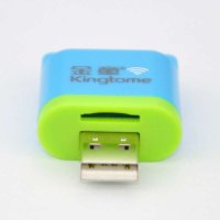 【免邮】金童（Kingtome）WTR 手机TF卡 USB2.0 无线Wifi读卡器 蓝色 TF读卡器