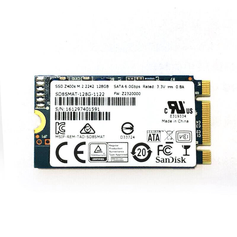 闪迪(sandisk)z400s系列128g ssd固态硬盘m.2(ngff)2242 上海金童