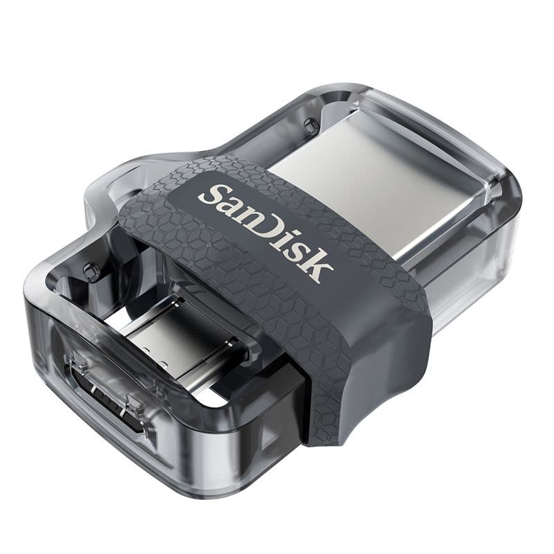 [免邮]闪迪(SanDisk)至尊高速酷捷 32GB OTG手机U盘 USB3.0电脑优盘两用 灰色图片