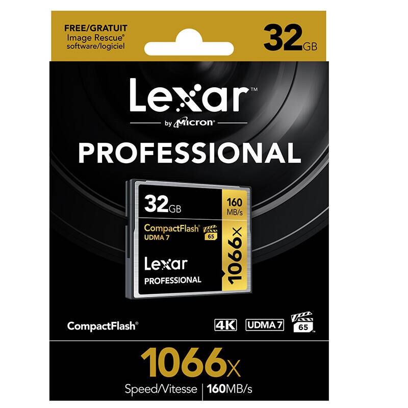 [免邮]雷克沙(Lexar )32G CF卡1066X单反相机存储卡 读:160MB/s 写:155MB/s 上海金童