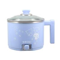 生活日记1.5L多功能电煮锅电热锅电火锅小功率学生锅迷你小电锅煮面锅煮面器 蓝色