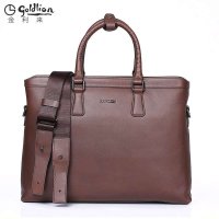 金利来Goldlion 精品 真皮男包商务牛皮公文手提包单肩包男斜挎包男士包包