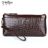 金利来Goldlion手拿包女新款牛皮女包女士手包大牌时尚小包手抓包长款