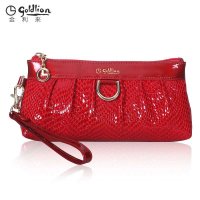 Goldlion金利来女包女士真皮手拿包全牛皮手抓包简约时尚女包包