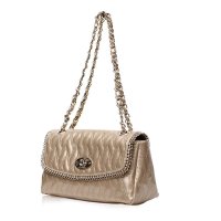 金利来2015新款潮时尚菱格链条单肩包斜跨女包女士真皮包牛皮小包