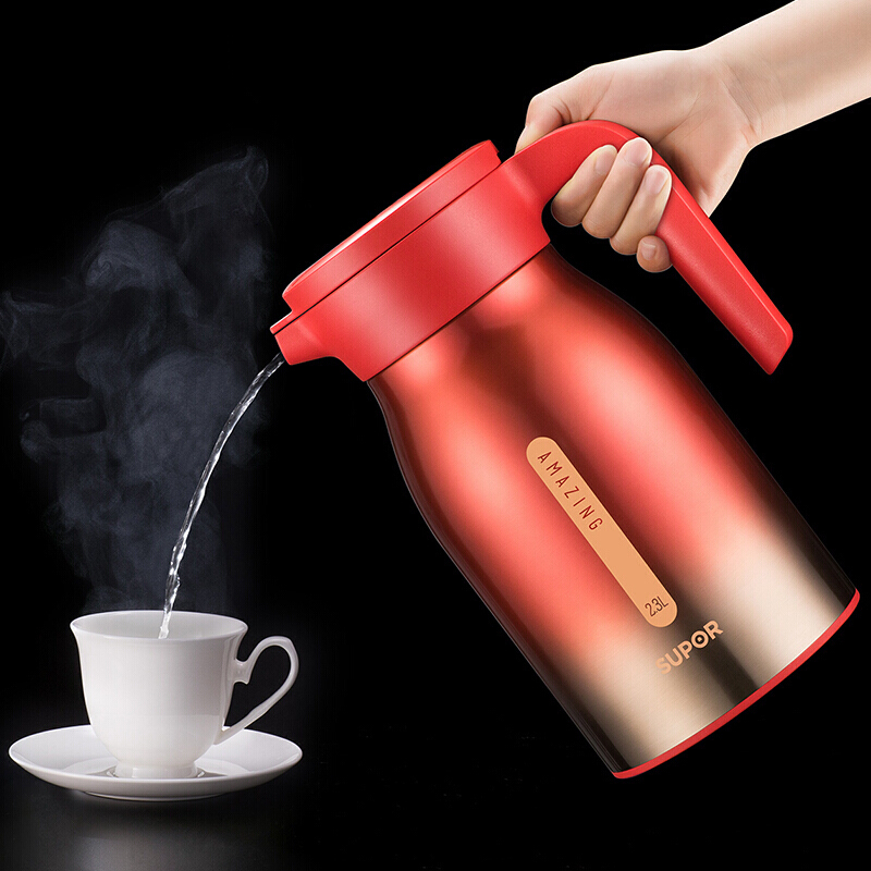 苏泊尔(SUPOR)保温壶家用水壶大容量保温瓶304不锈钢铜芯暖水瓶