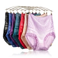 3条装慕艺女士95%精梳棉冬季暖宫收腹高腰内裤无痕大码收腹三角内裤