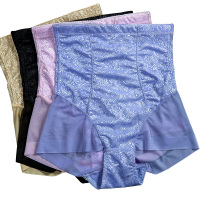 慕艺女士高腰塑身裤内裤女式提臀收腹 美体修身蕾丝舒适 