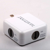 苹果认证双USB正品手机充电器 iphone ipad4 iphone5 3A大电流