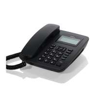 TCL 161 电话机 座机 固定电话 办公电话 免电池 一键拨号 （深灰色）