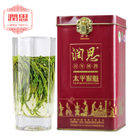 润思绿茶2018新茶特级太平猴魁高山春茶175g罐装