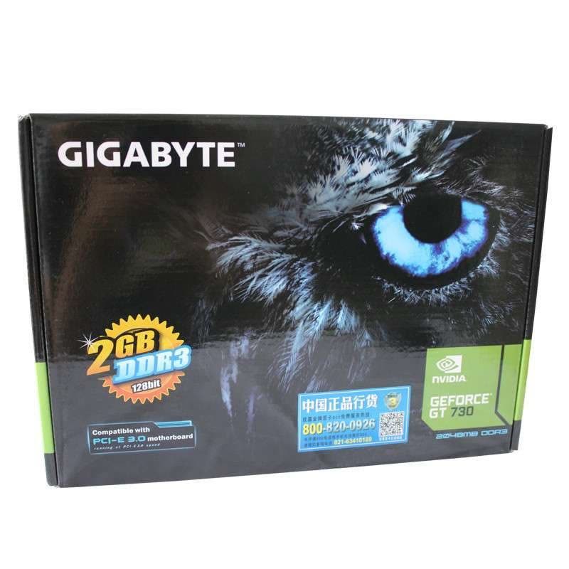 技嘉（GIGABYTE） GV-N730-2GI 700MHz/1600MHz 2GB/128bit GDDR3 显卡图片